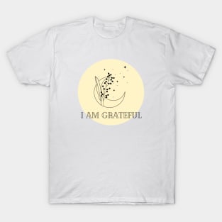 Affirmation Collection - I Am Grateful (Yellow) T-Shirt